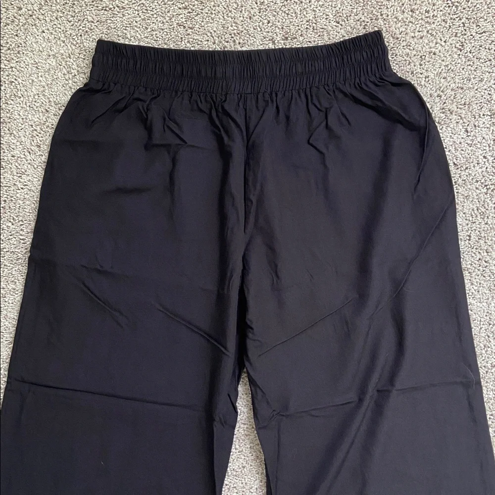 Lotus and Luna • Black Wide Leg Drawstring Pants